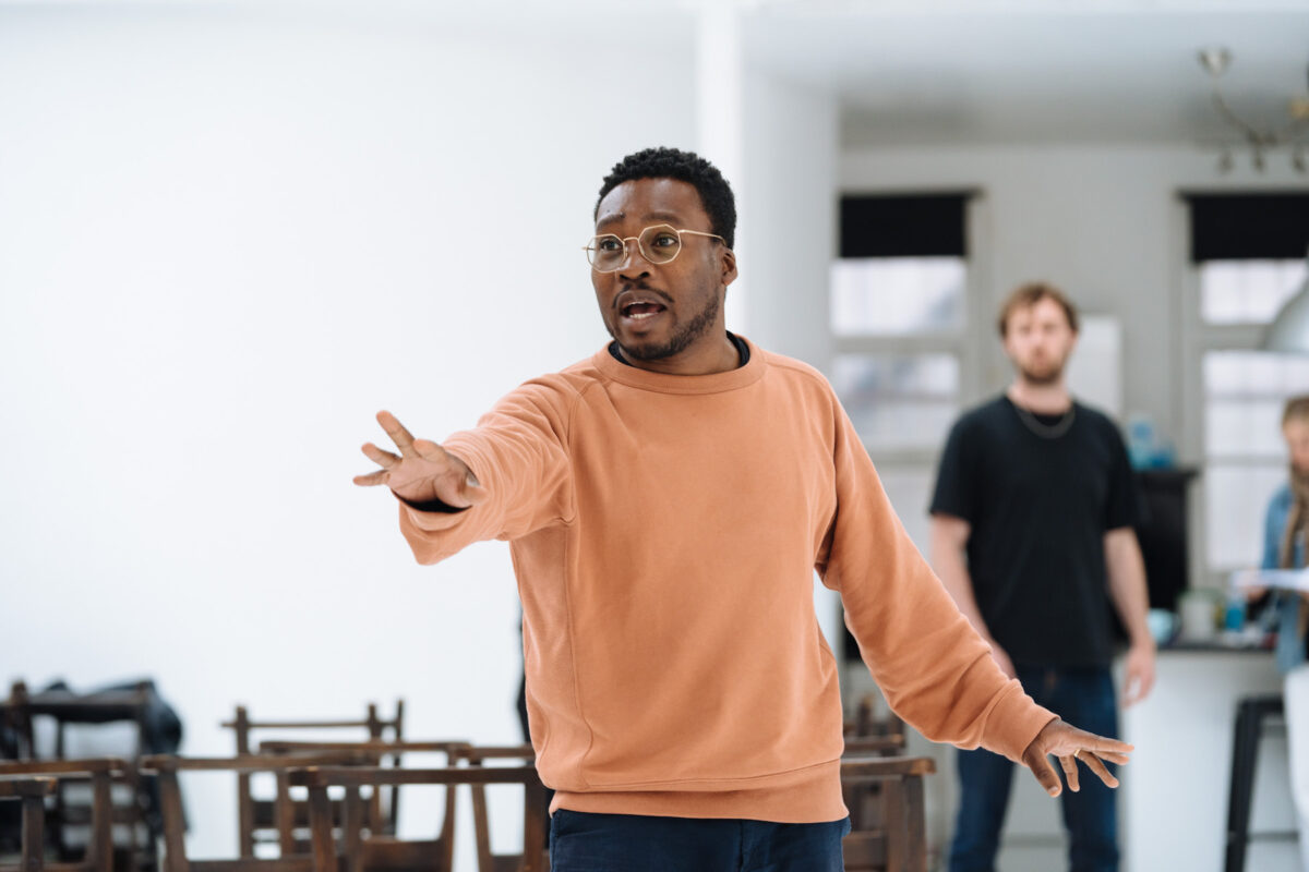The Crucible cast in rehearsals for Gielgud Theatre launch