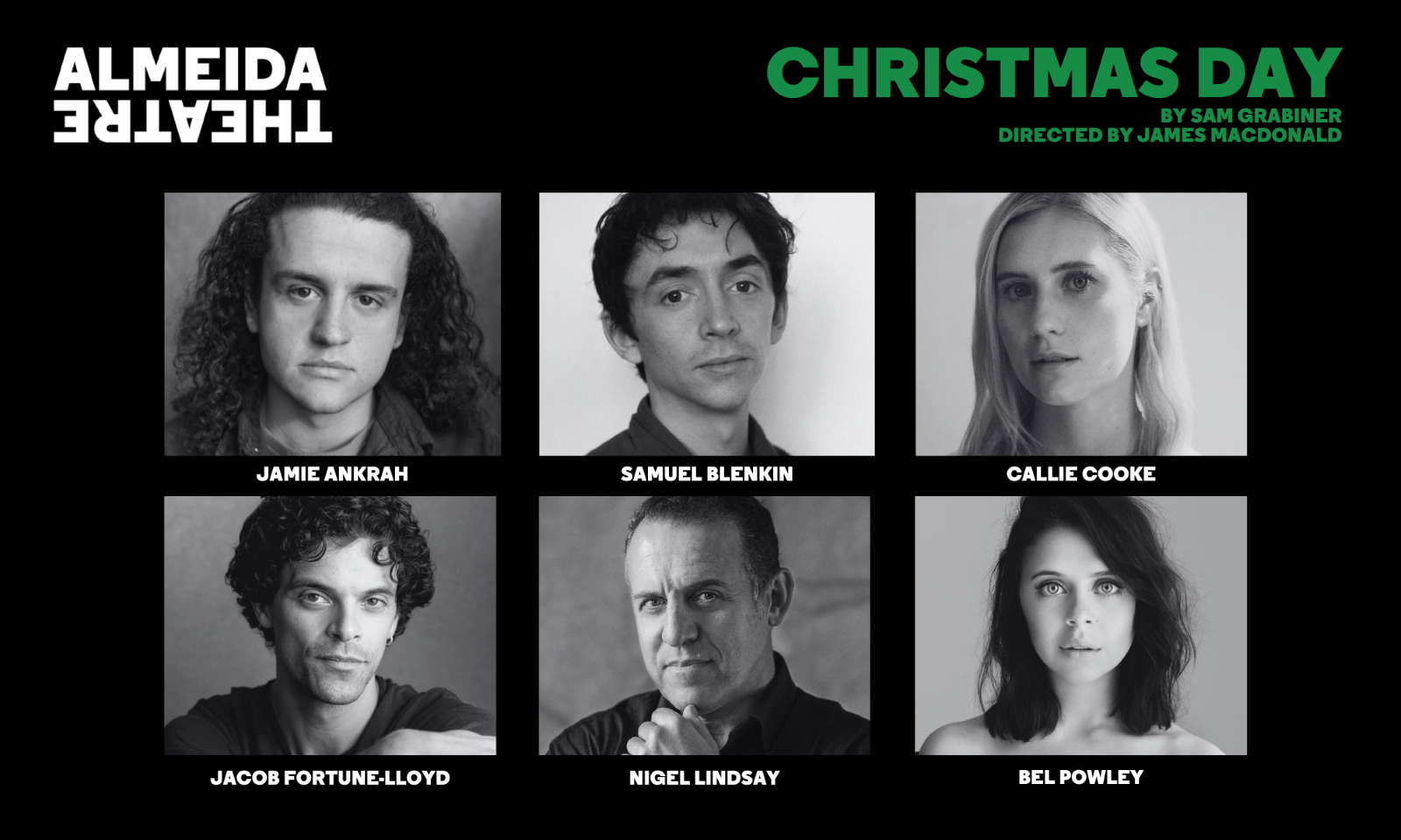 Cast set for Sam Grabiner’s Christmas Day at Almeida Theatre